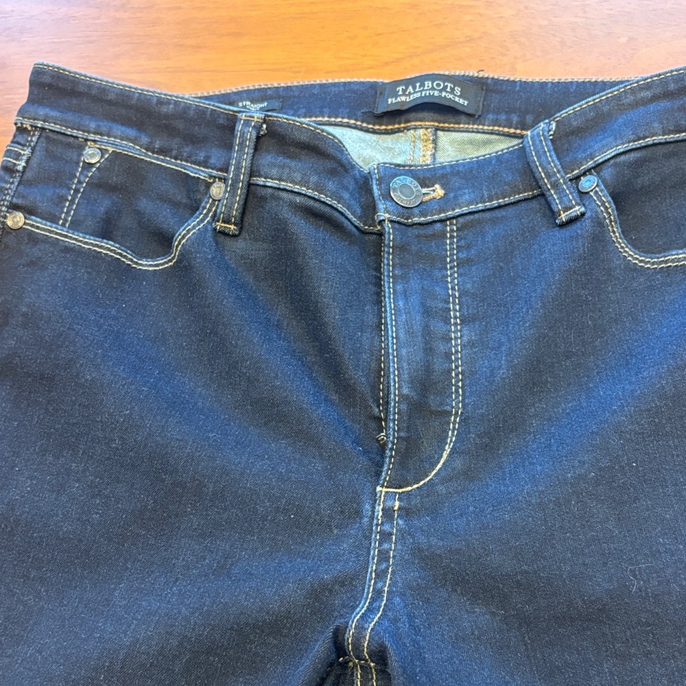 Talbots woman’s Classic Indigo Straight Jeans